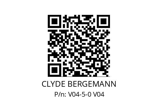   CLYDE BERGEMANN V04-5-0 V04