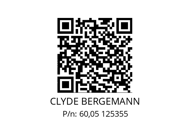   CLYDE BERGEMANN 60,05 125355