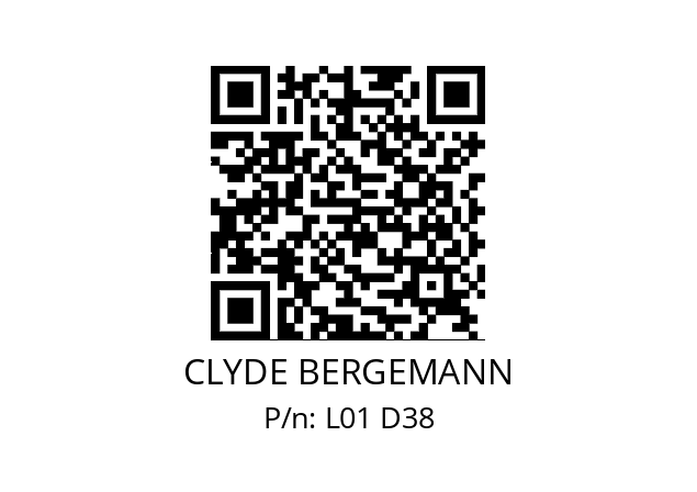   CLYDE BERGEMANN L01 D38