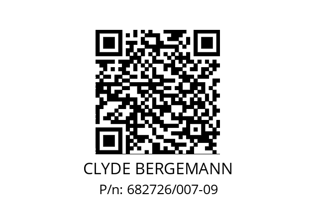   CLYDE BERGEMANN 682726/007-09