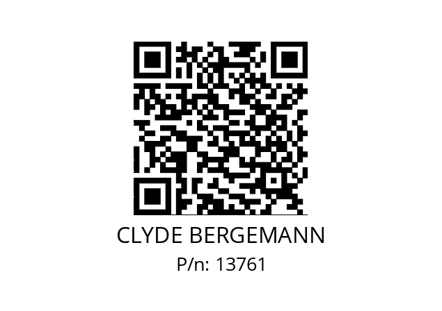   CLYDE BERGEMANN 13761