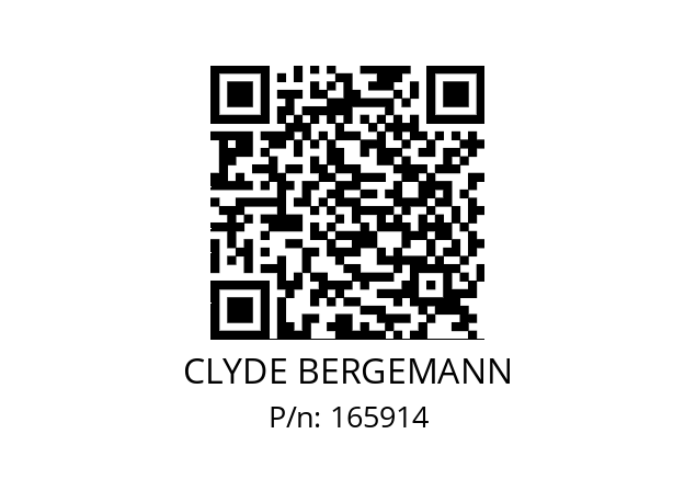   CLYDE BERGEMANN 165914