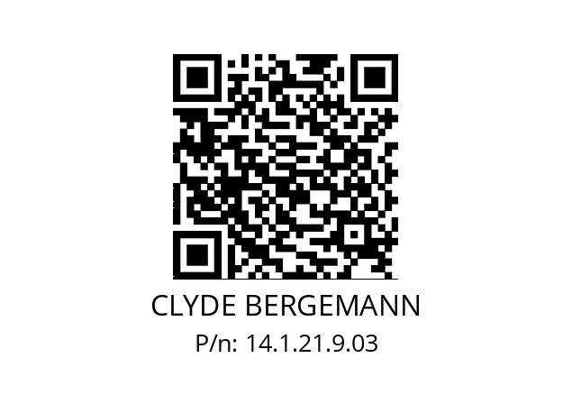   CLYDE BERGEMANN 14.1.21.9.03