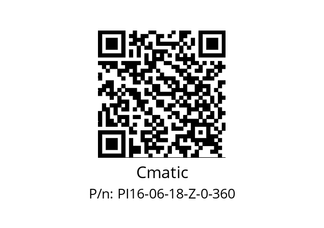   Cmatic PI16-06-18-Z-0-360