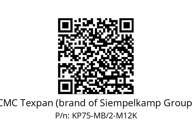   CMC Texpan (brand of Siempelkamp Group) KP75-MB/2-M12K