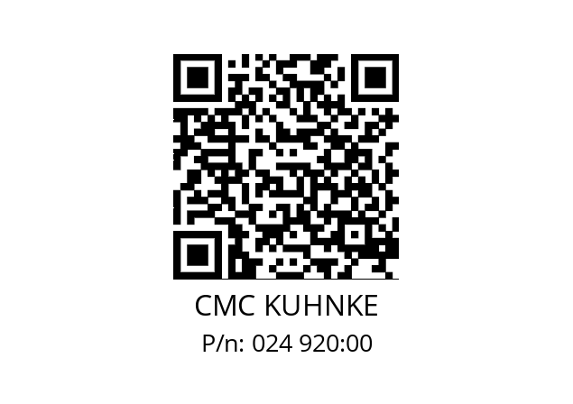   CMC KUHNKE 024 920:00