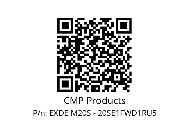   CMP Products EXDE M20S - 20SE1FWD1RU5