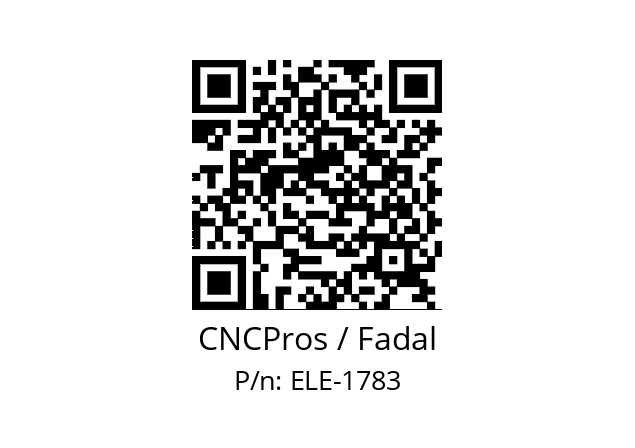   CNCPros / Fadal ELE-1783