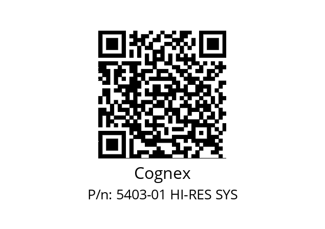   Cognex 5403-01 HI-RES SYS