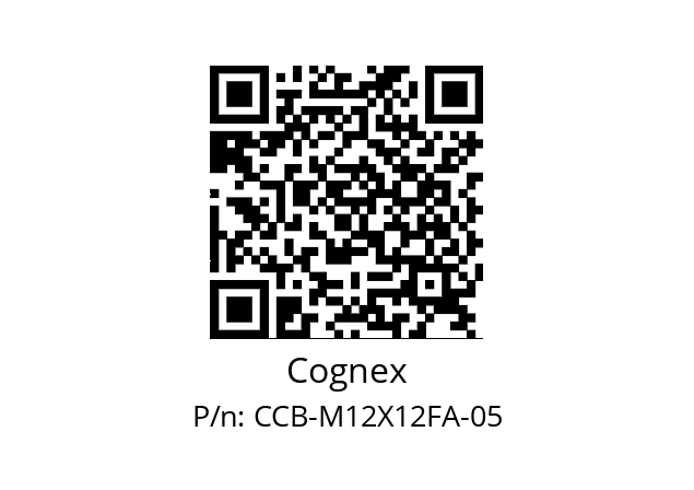   Cognex CCB-M12X12FA-05