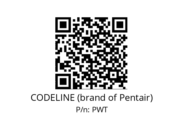   CODELINE (brand of Pentair) PWT