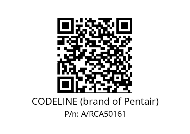   CODELINE (brand of Pentair) A/RCA50161