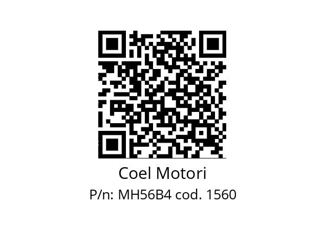   Coel Motori MH56B4 cod. 1560