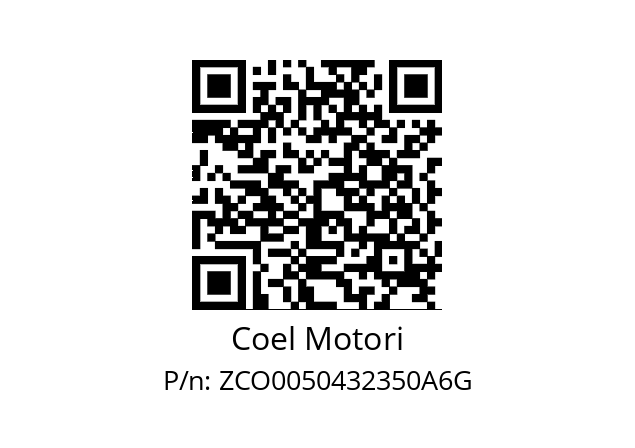   Coel Motori ZCO0050432350A6G