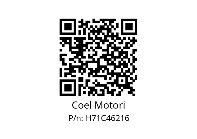   Coel Motori H71C46216