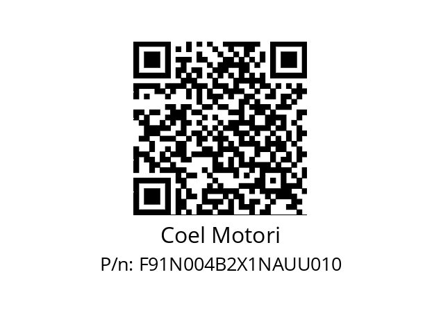   Coel Motori F91N004B2X1NAUU010