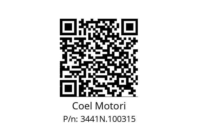   Coel Motori 3441N.100315