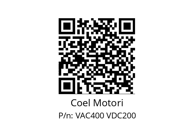   Coel Motori VAC400 VDC200