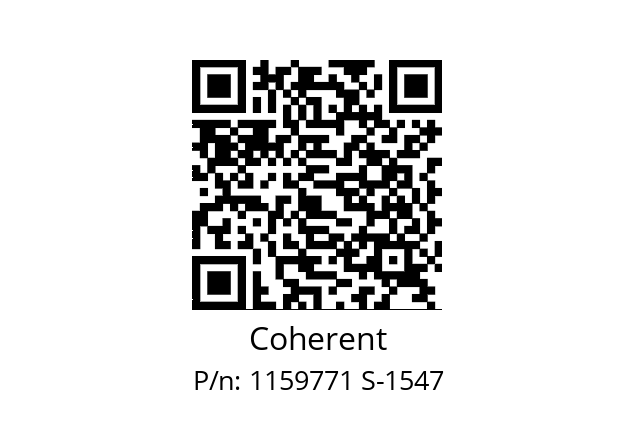   Coherent 1159771 S-1547