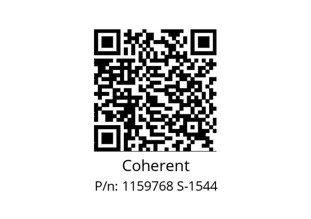   Coherent 1159768 S-1544