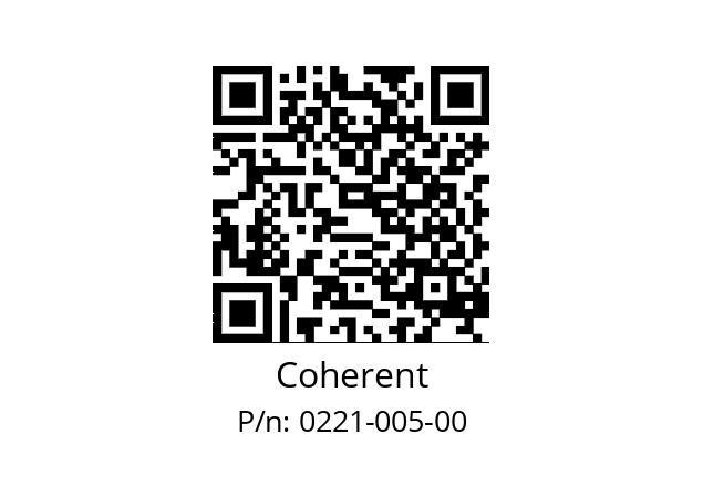   Coherent 0221-005-00