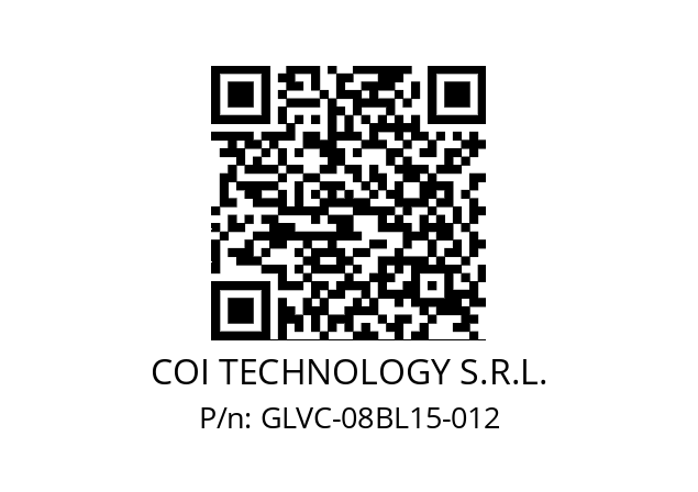   COI TECHNOLOGY S.R.L. GLVC-08BL15-012