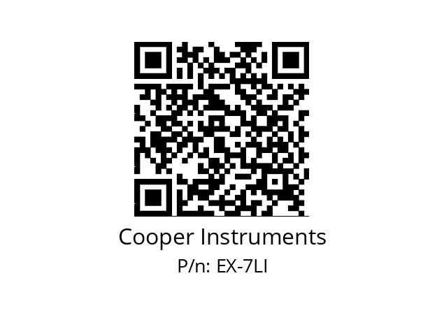   Cooper Instruments EX-7LI