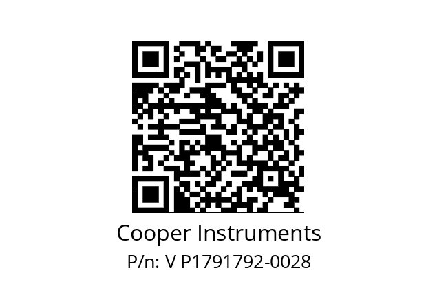   Cooper Instruments V P1791792-0028