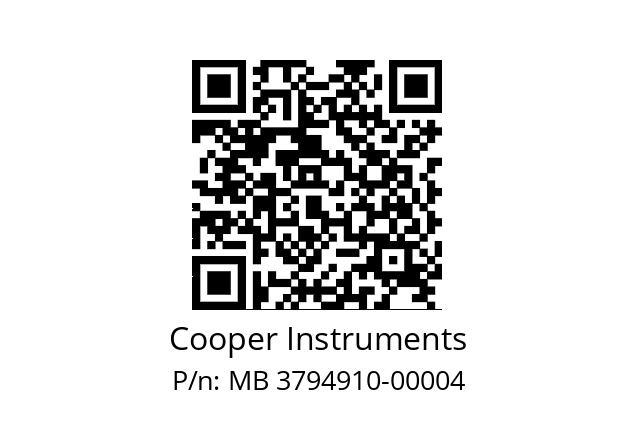   Cooper Instruments MB 3794910-00004