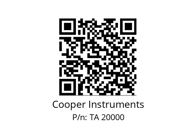   Cooper Instruments TA 20000