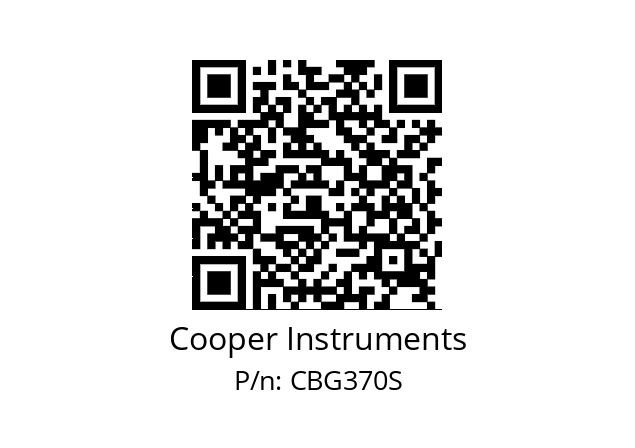   Cooper Instruments CBG370S