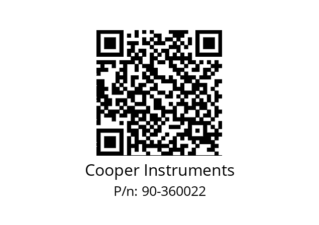   Cooper Instruments 90-360022