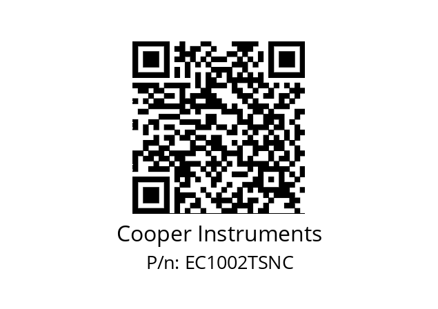   Cooper Instruments EC1002TSNC