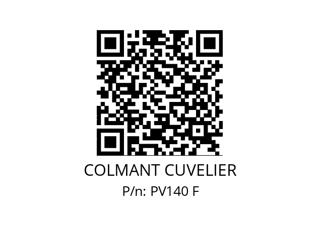   COLMANT CUVELIER PV140 F