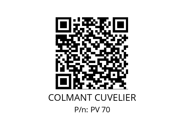   COLMANT CUVELIER PV 70