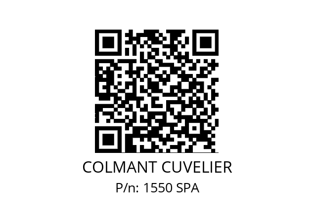   COLMANT CUVELIER 1550 SPA