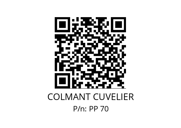   COLMANT CUVELIER PP 70