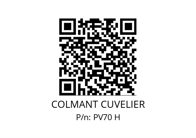   COLMANT CUVELIER PV70 H