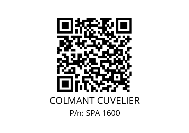   COLMANT CUVELIER SPA 1600