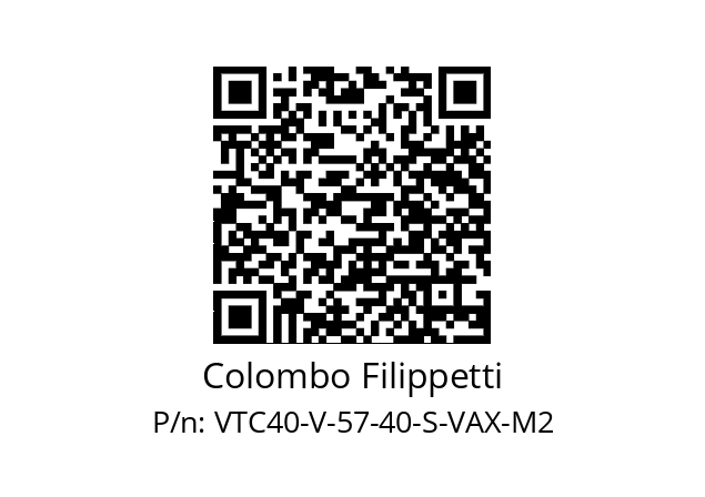   Colombo Filippetti VTC40-V-57-40-S-VAX-M2