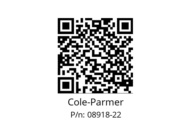   Cole-Parmer 08918-22