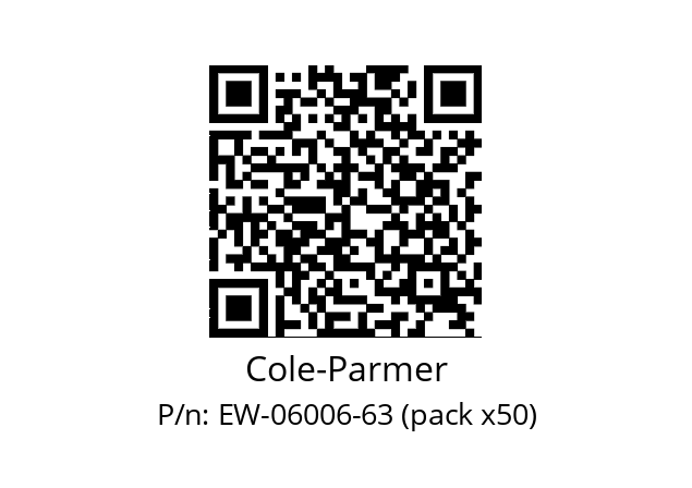   Cole-Parmer EW-06006-63 (pack x50)