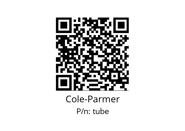   Cole-Parmer tube