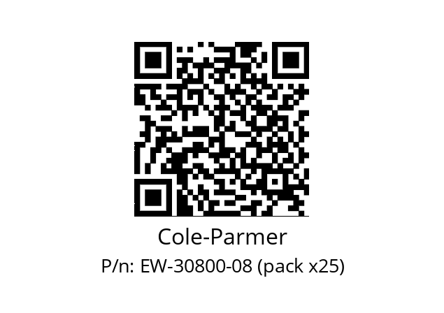   Cole-Parmer EW-30800-08 (pack x25)