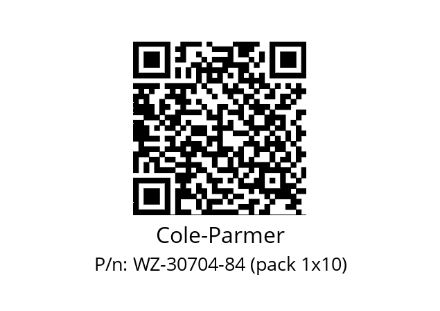   Cole-Parmer WZ-30704-84 (pack 1x10)