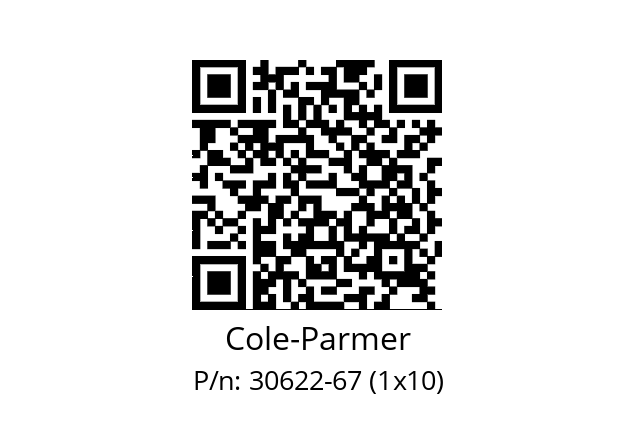   Cole-Parmer 30622-67 (1x10)