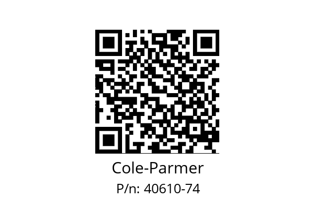   Cole-Parmer 40610-74