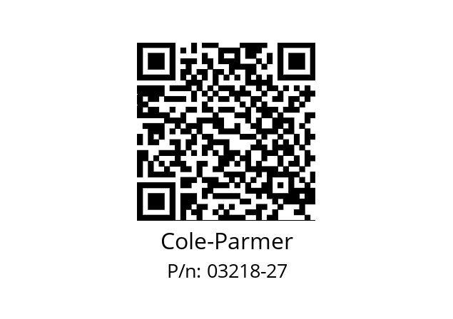   Cole-Parmer 03218-27