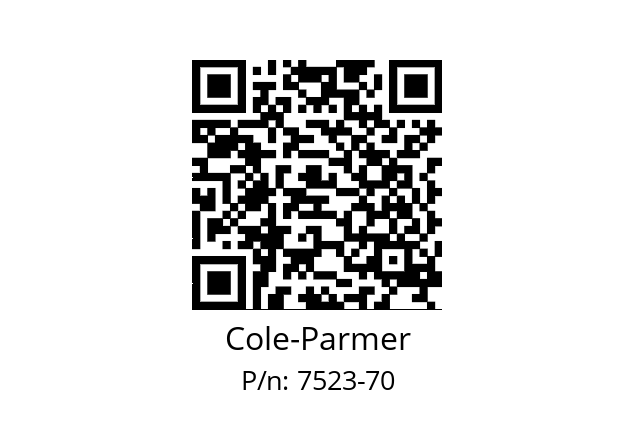   Cole-Parmer 7523-70