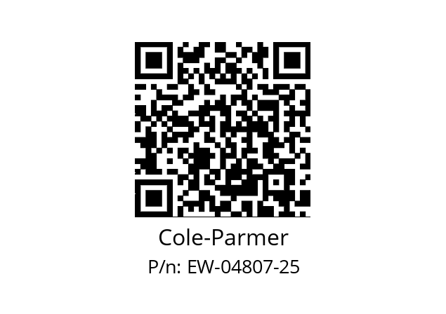   Cole-Parmer EW-04807-25